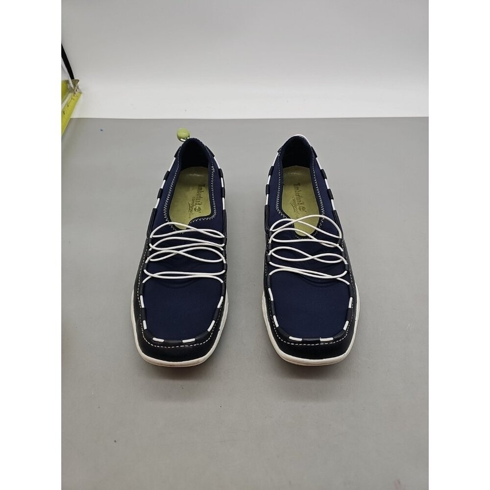 NEW Timberland Navy Blue Beach Cruisers Slip‎ On Moccasins Loafers Flats Wms 7.5